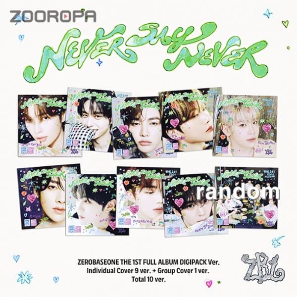 특전포카증정/랜덤중복X 제로베이스원 ZEROBASEONE NEVER SAY NEVER 1집 DIGIPACK Ver.