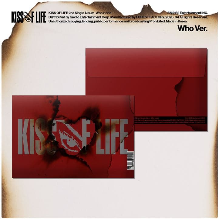 [중고]개봉앨범 포카 없음 / 키스오브라이프 (KISS OF LIFE) - 2nd Single Album Who is she (Who Ver.)
