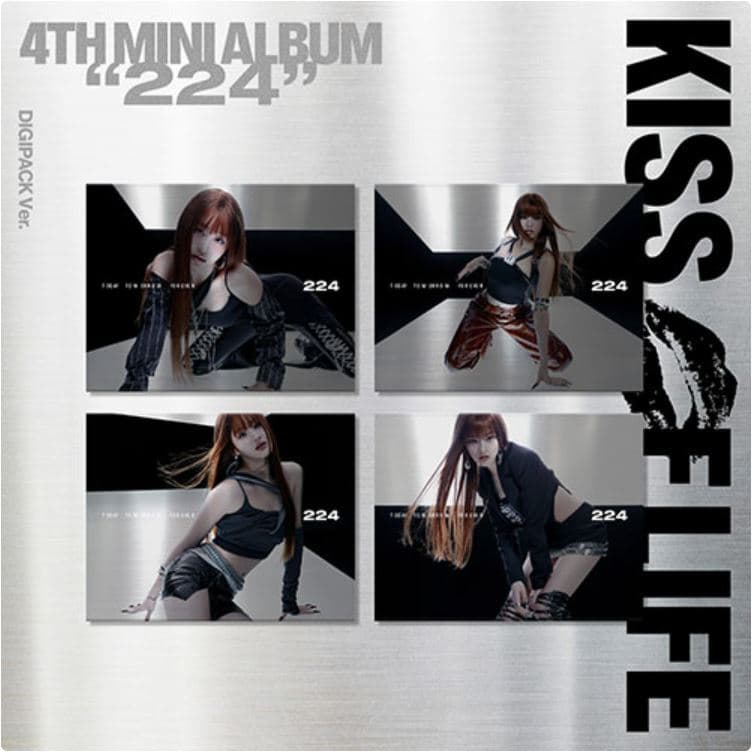 [중고]개봉앨범 포카 없음 / 키스오브라이프 (KISS OF LIFE) - 4th Mini Album 224 (Digipack Ver.)