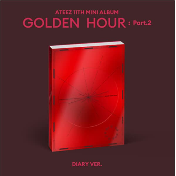 [중고]오봉기타 개봉앨범 포토카드 없음 | 에이티즈 (ATEEZ) - 11th Mini Album GOLDEN HOUR : Part.2 - DIARY VER.