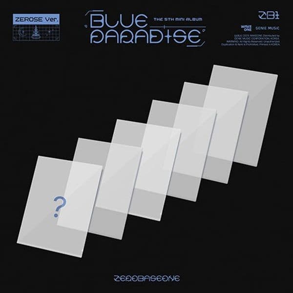 특전 공식 포토카드 추가 증정 제로베이스원 미니 5집 랜덤1종 BLUE PARADISE / ZEROSE Ver.