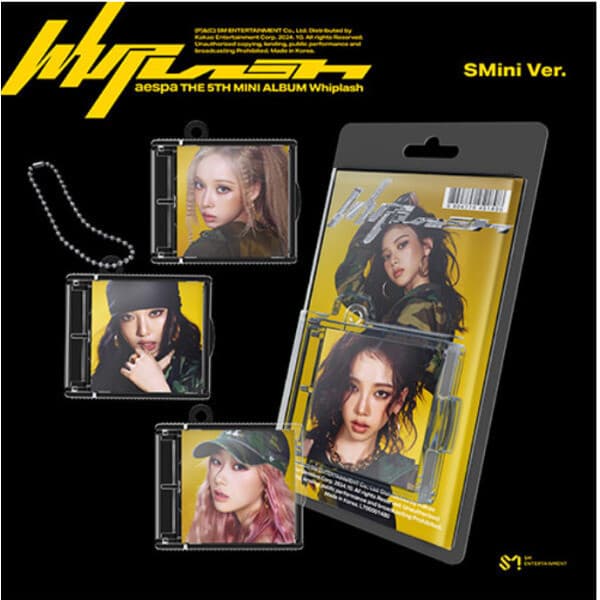[중고]개봉앨범 포토카드 없음 / 에스파 (aespa) - 미니5집 Whiplash (SMini Ver.스마트앨범) - 4종 세트