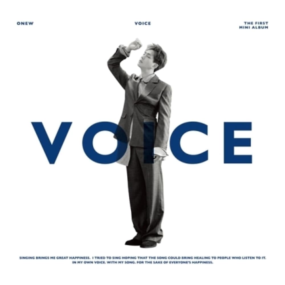 미개봉CD) (샤이니) 온유 (Onew) - Voice (1st Mini Album) (White Ver.) 포토카드O