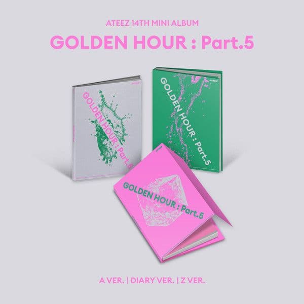 개봉앨범 포카 없음 / 에이티즈 (ATEEZ) - GOLDEN HOUR : Part.5 (Photobook Ver) A 버전