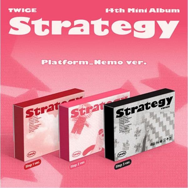 개봉앨범 포토카드 없음 | 트와이스(TWICE) - 14th Mini Album STRATEGY (Platform_Nemo ver) Step3 Ver