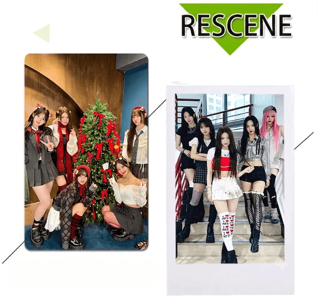 리센느 포카 100장 세트 굿즈 비공굿 포토카드 RESCENE 원이 미나미