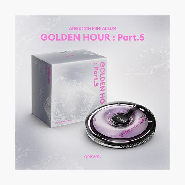 에이티즈 - GOLDEN HOUR : Part.5 (CDP VER.) - 아웃박스+CD PLAYER+DISC+LYRIC BOOK(12P)+포토카드(8종/1세트)