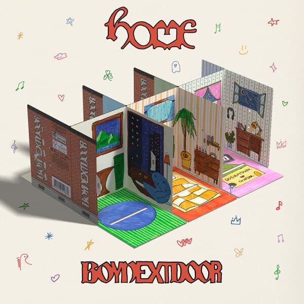 개봉앨범 포카 없음 / 보이넥스트도어 (BOYNEXTDOOR) - HOME (Weverse Albums) 운학 버전