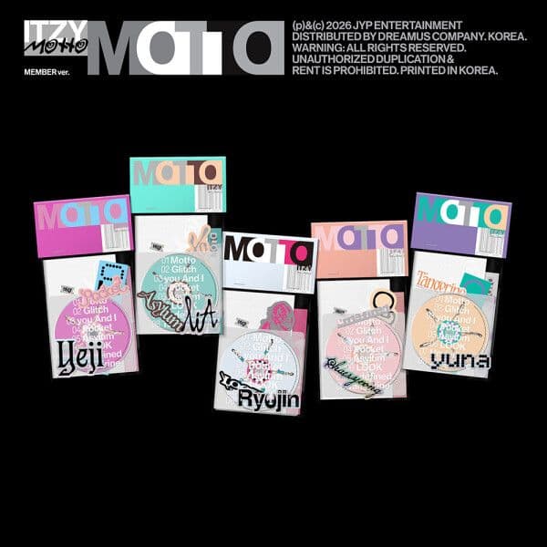 개봉앨범 포카 없음 / 있지 (ITZY) - Motto (MEMBER Ver.) 예지 버전
