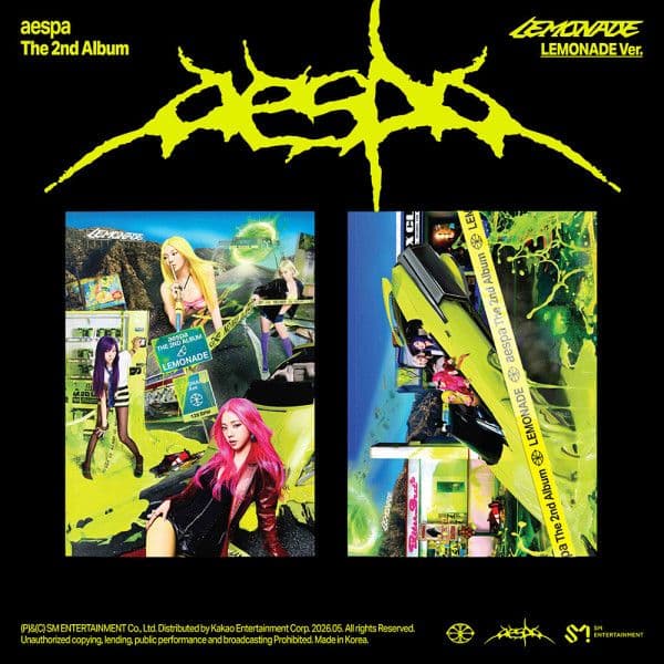 개봉앨범 포카 없음 / 에스파 aespa - LEMONADE (LEMONADE Ver.) 2종 세트