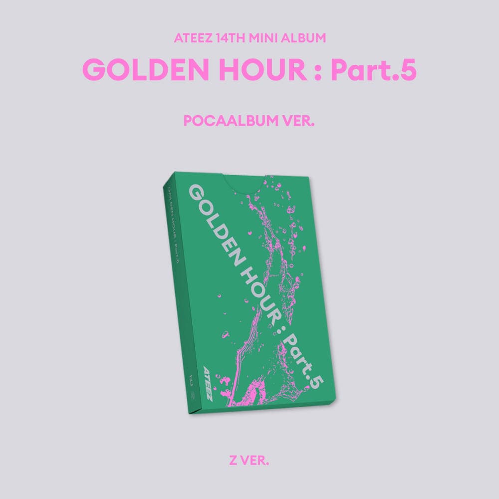 (그린 포카앨범) 에이티즈 ATEEZ 14집 미니 앨범 GOLDEN HOUR Part.5 POCAALBUM Z VER