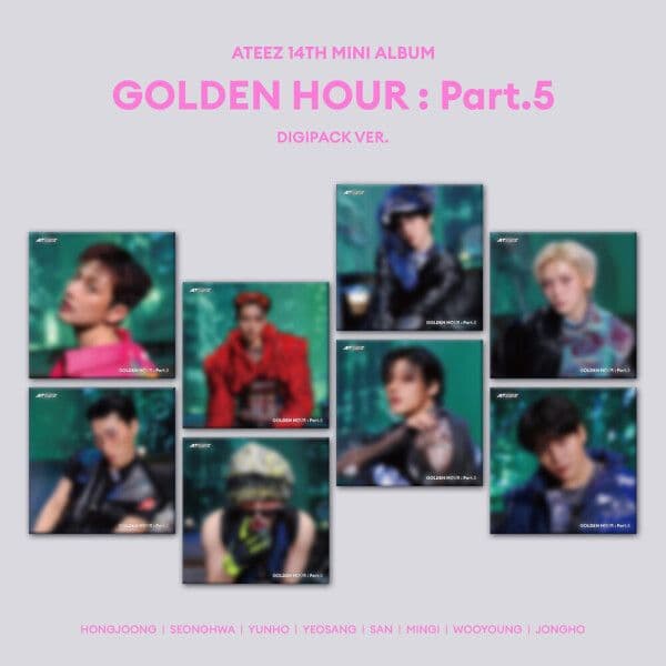개봉앨범 포카 없음 / 에이티즈 (ATEEZ) - GOLDEN HOUR : Part.5 (DIGIPACK VER) 우영 버전